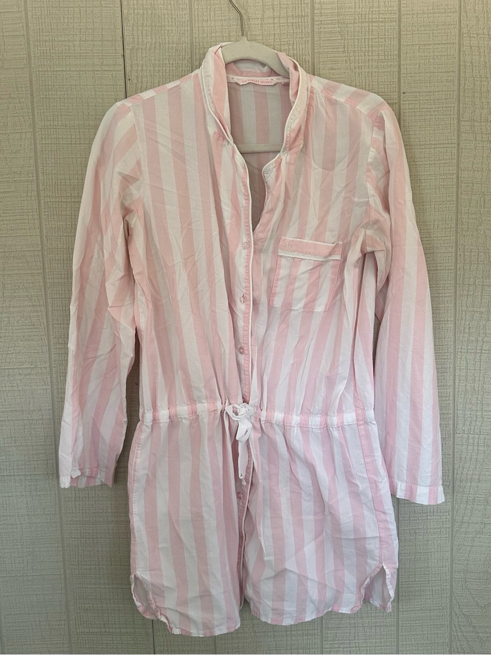 Victoria's Secret Pink Stripes sleep shirt nightgown size small